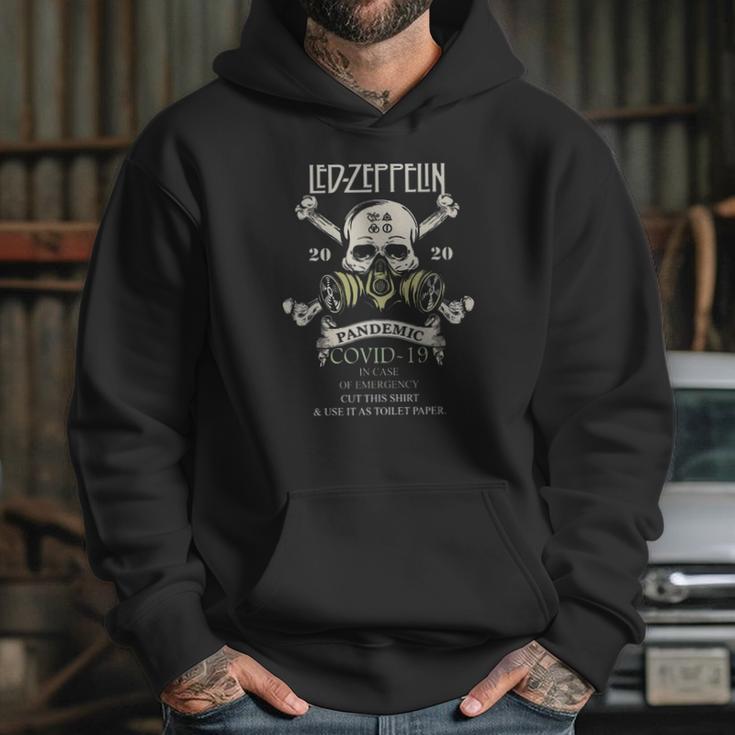 Skull Led Zeppelin 2020 Pandemic Covid-19 In Case Of Emergency Shirt Hoodie Gifts for Her