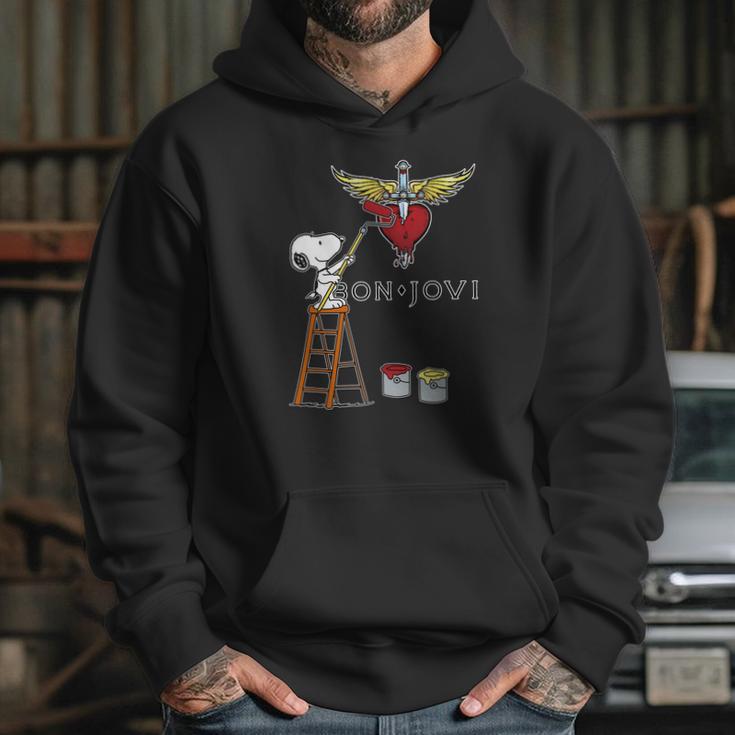 Snoopy Bon Jovi Hoodie Gifts for Her