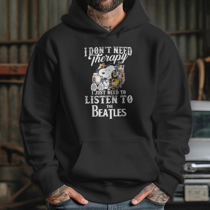 Snoopy I Don’T Need Therapy I Just Need To Listen To The Beatles Shirt Hoodie Gifts for Her