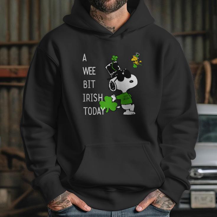 Snoopy A Wee Bit Irish Today Shamrock St Patrick’S Day Shirt Hoodie Gifts for Her