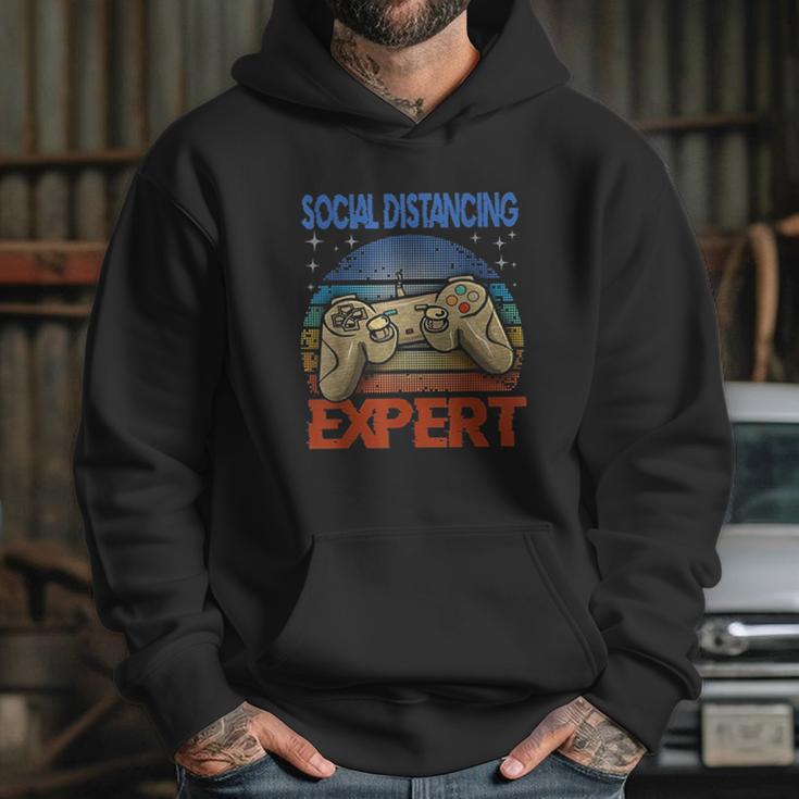 Social Distancing Expert Gaming Video Gamer Hoodie Gifts for Her