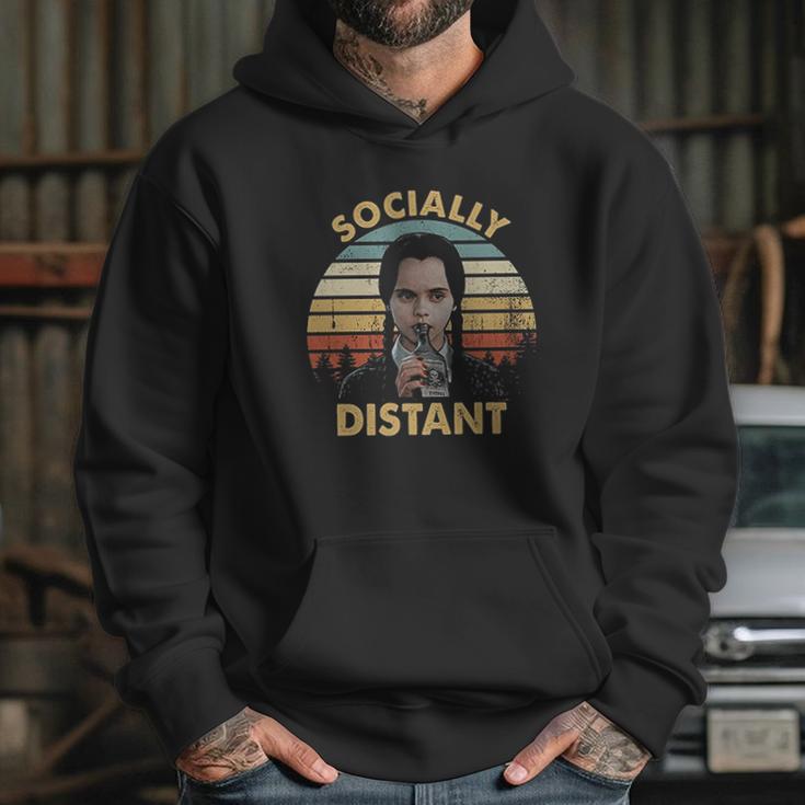 Socially Distant Vintage Wednesday Addams Lovers Hoodie Gifts for Her