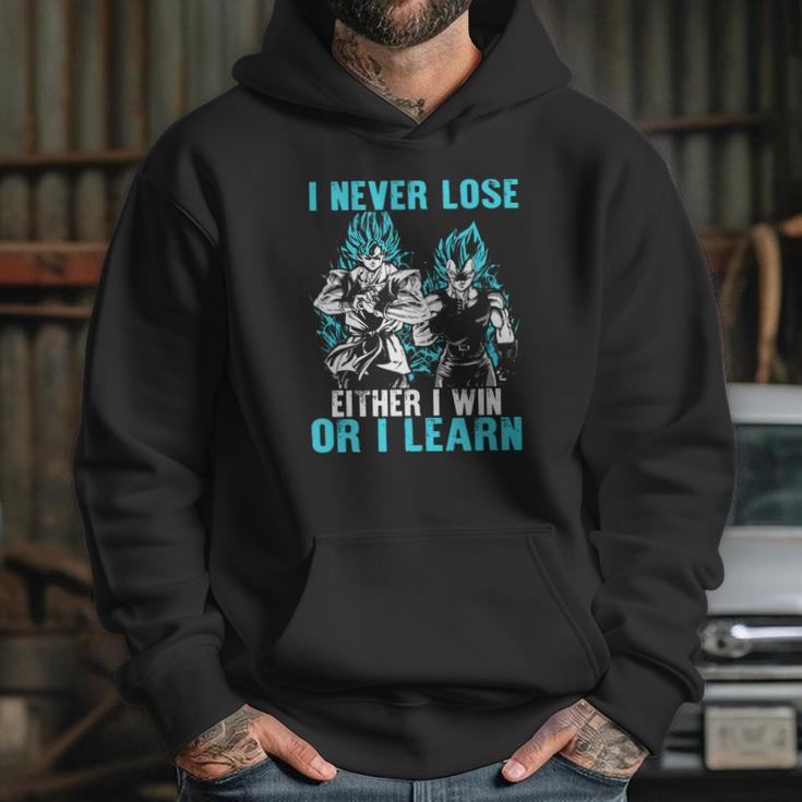 Son Goku And Vegeta I Never Lose Either I Win Or I Learn Hoodie Gifts for Her