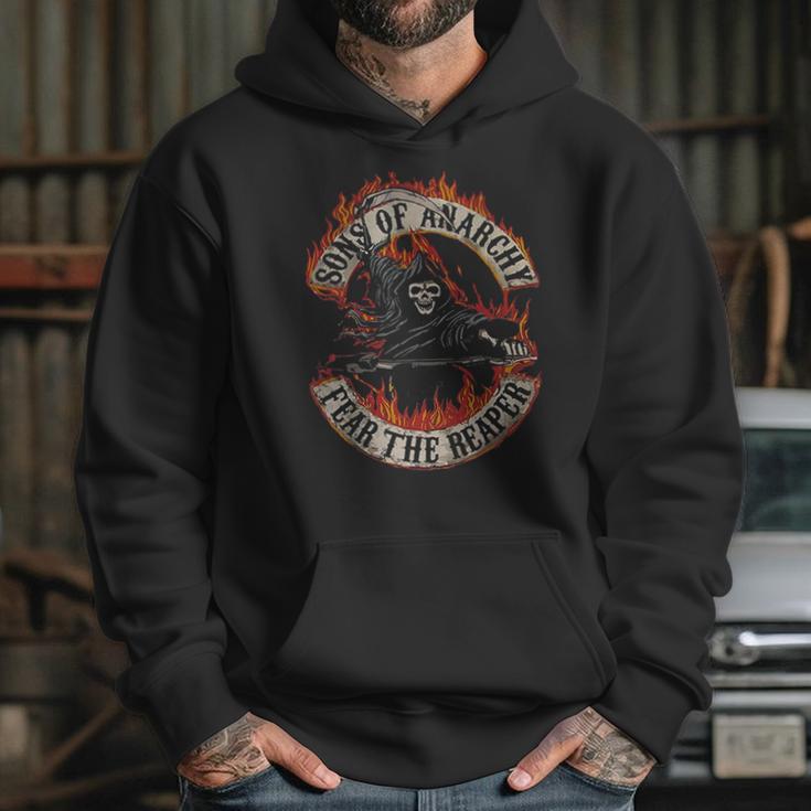 Sons Of Anarchy Fear The Reaper Flamed Logo Hoodie Gifts for Her