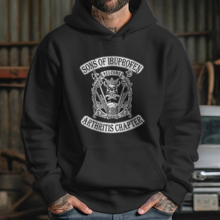 Sons Of Ibuprofen Arthritis Chapter Funny Old Biker Hoodie Gifts for Her