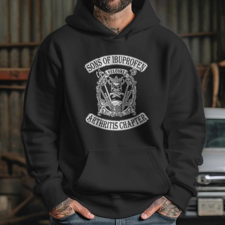 Sons Of Ibuprofen Arthritis Chapter Funny Old Biker Hoodie Gifts for Her