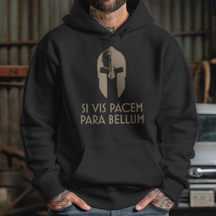 Spartan Helm Latin Motto Si Vis Pacem Para Bellum T-Shirt Hoodie Gifts for Her