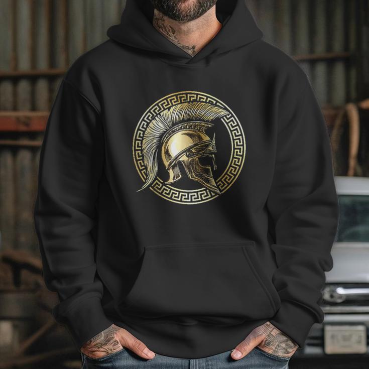 Spartan Helmet Gold Gladiator Sparta Greek Gym Workout Hoodie Gifts for Her