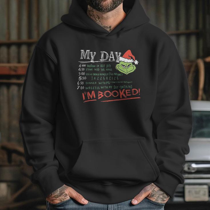 Special My Day I Am Booked The Grinch Schedule Hoodie Gifts for Her