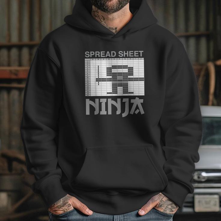 Spreadsheet Ninja Funny Office Party Excel Data Lover Hoodie Gifts for Her