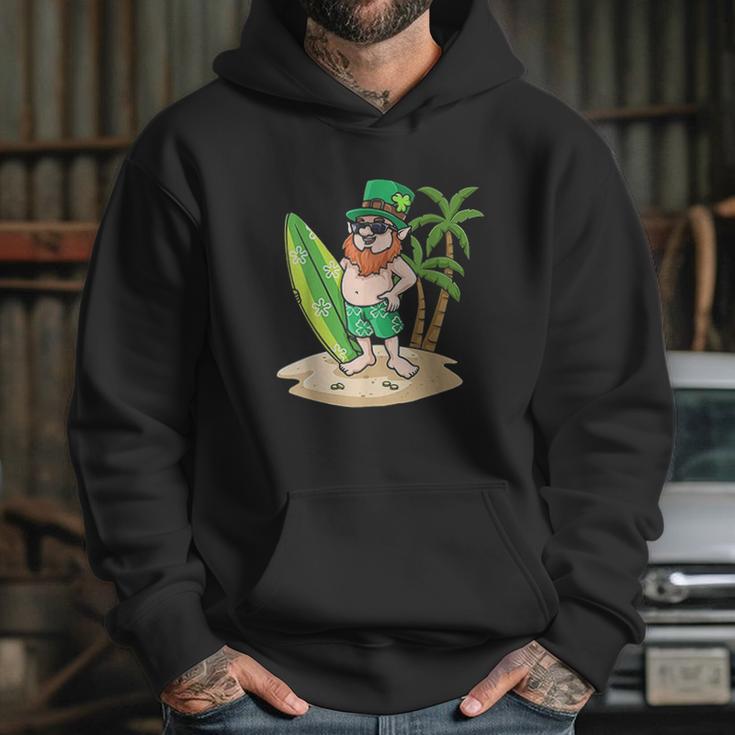 St Patricks Day Hawaiian For Men Leprechaun St Paddy Hoodie Gifts for Her