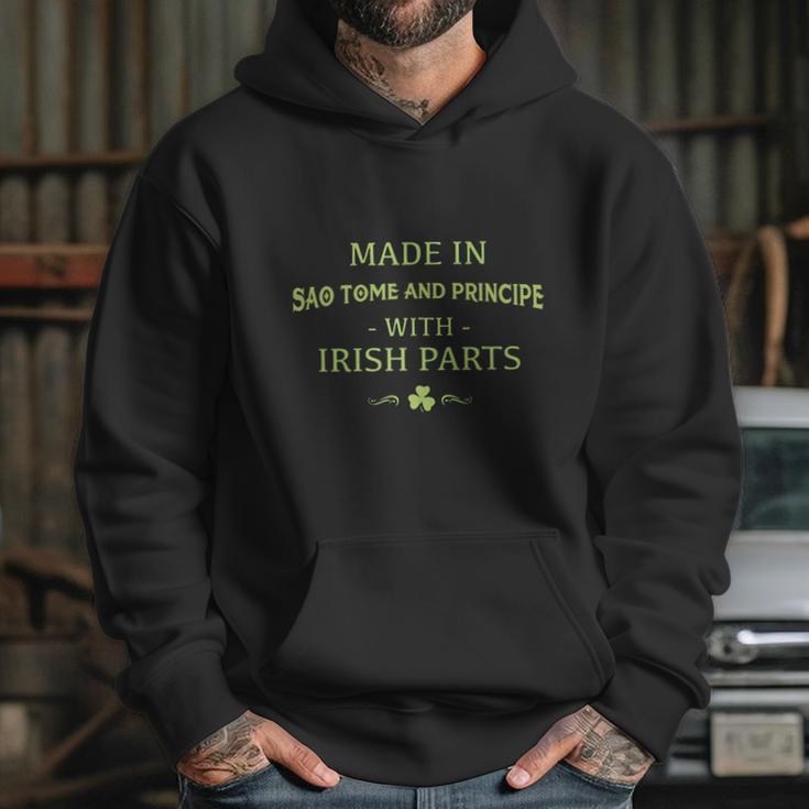 St Patricks Day Shamrock Made In Sao Tome And Principe With Irish Parts Country Love Proud Nationality Hoodie Gifts for Her