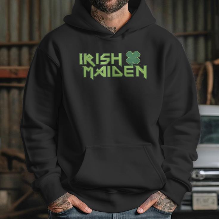 St Patricks Irish Maiden Juniors Hoodie Gifts for Her