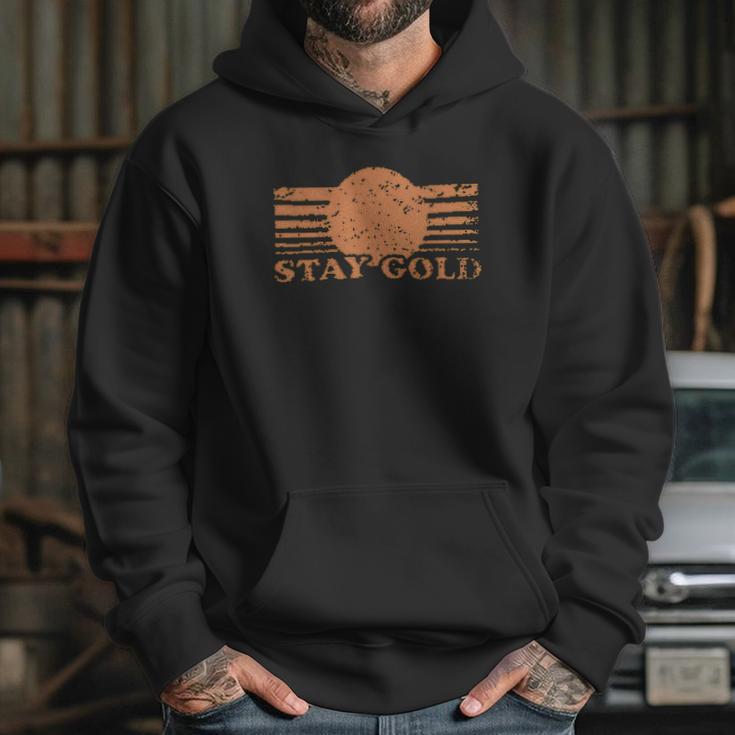 Stay Gold Ponyboy Vintage Funny Saying Graphic Hoodie Gifts for Her