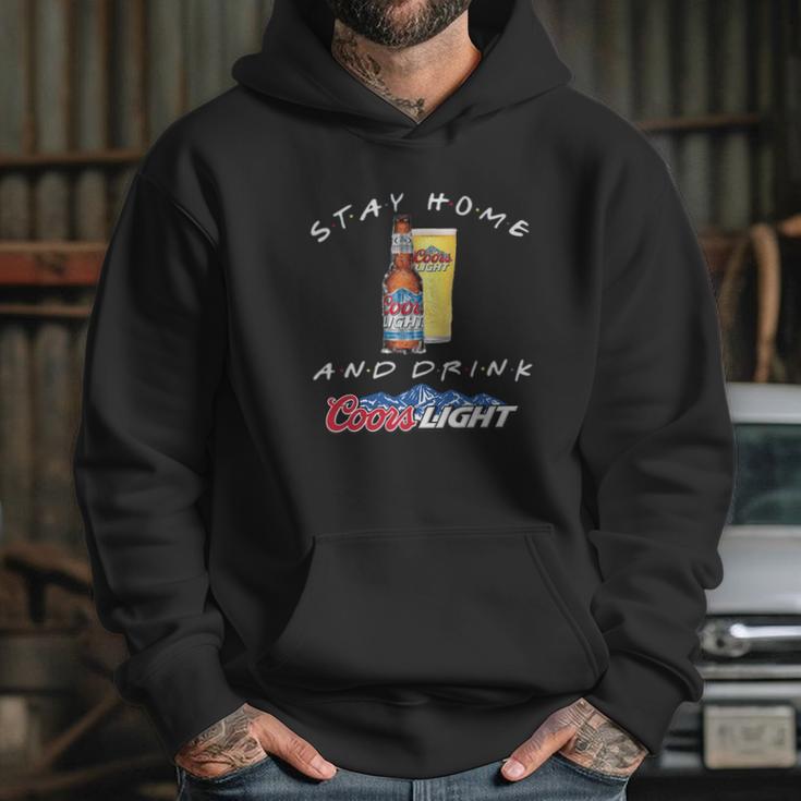 Stay Home And Drink Coors Light Coronavirus Shirt Hoodie Gifts for Her