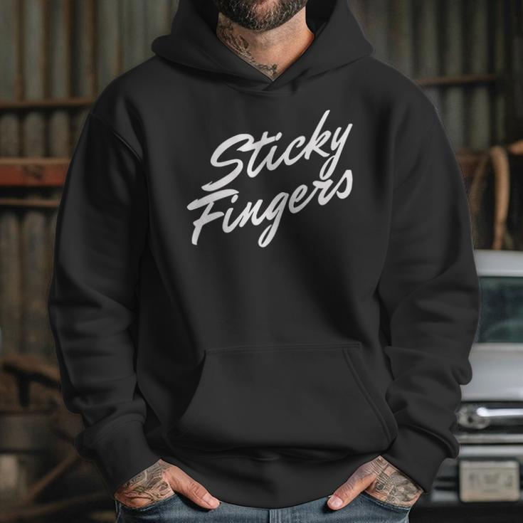 Sticky Fingers Band Logo White Hoodie Gifts for Her