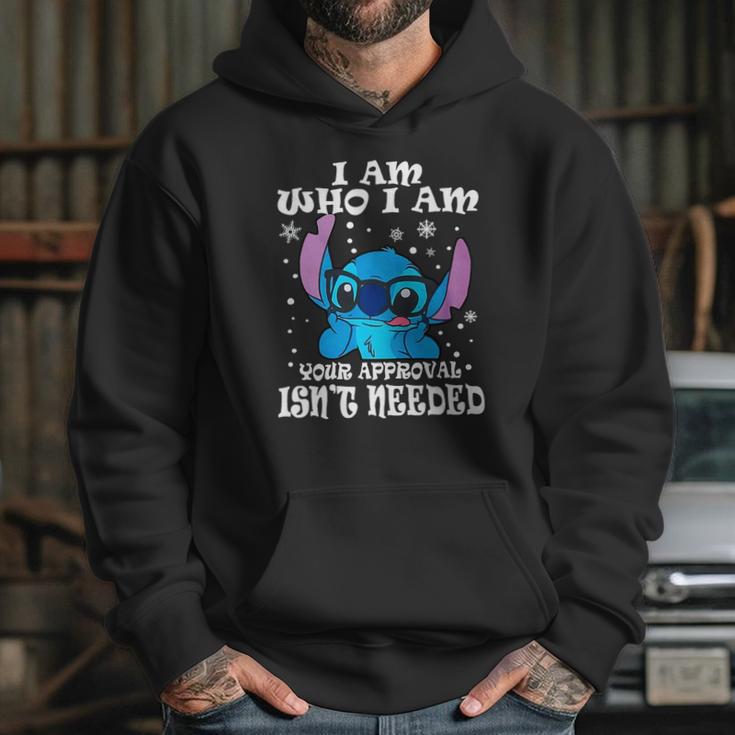 Stitch I Am Who I Am Your Approval Isnt Needed Hoodie Gifts for Her