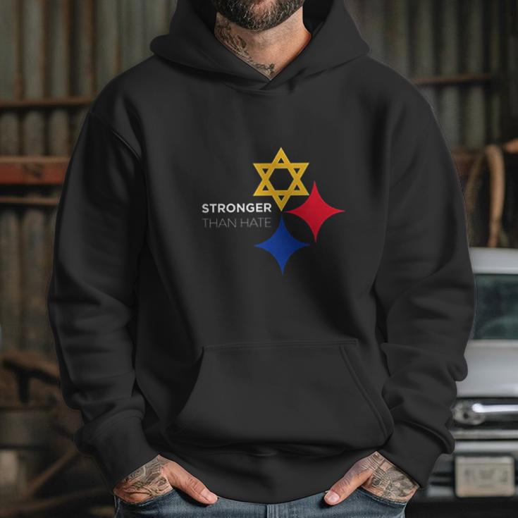 Stronger Than Hate Official Pittsburgh Steelers Steel City Star Of David Hoodie Gifts for Her