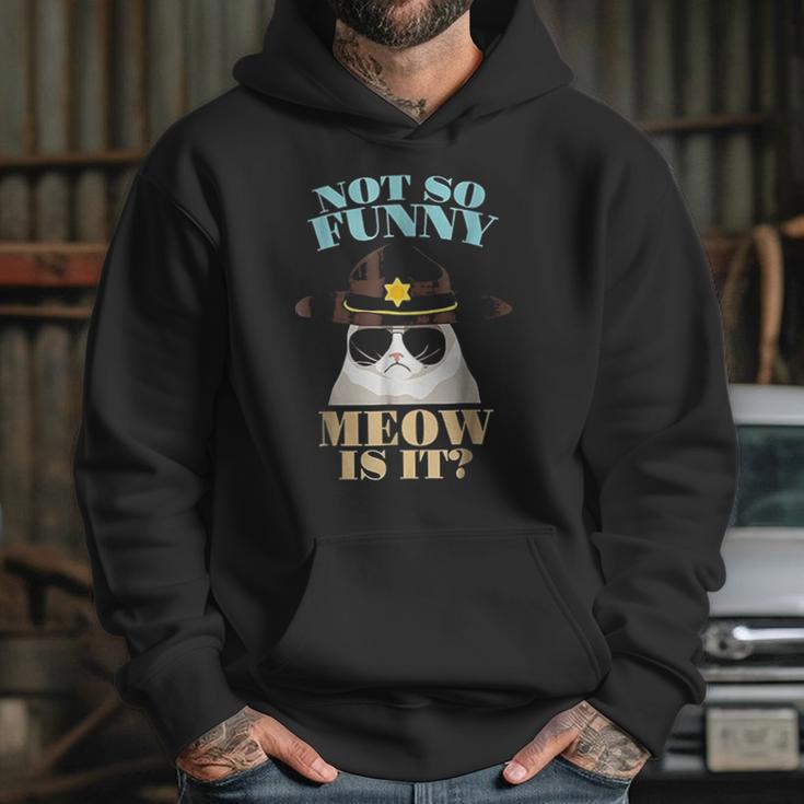 Super State Trooper Cat Not So Funny Meow Is It Gift Hoodie Gifts for Her