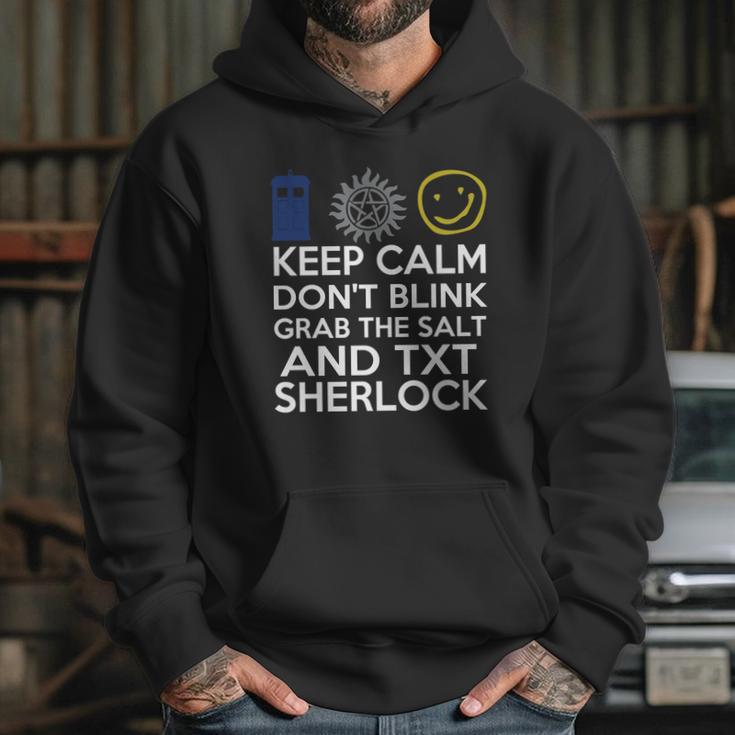 SuperwholockShirts - Keep Calm Grab The Salt Dont Blink Hoodie Gifts for Her