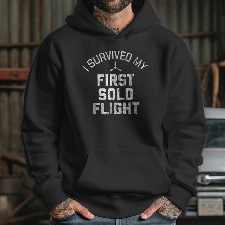 I Survived My First Solo Flight Funny New Pilot Gift Hoodie Gifts for Her