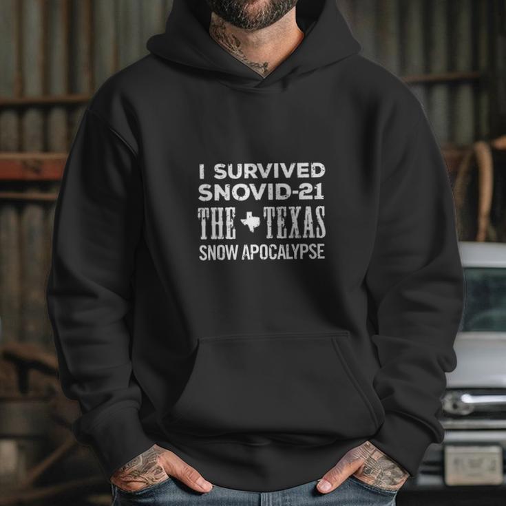 I Survived Snovid 21 2021 Texas Snow Apocalypse Hoodie Gifts for Her