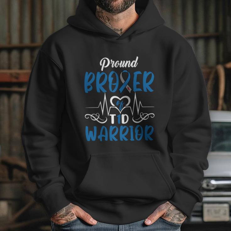 T1d Proud Brother Diabetes Awareness Type 1 Insulin Pancreas Gift Graphic Design Printed Casual Daily Basic Hoodie Gifts for Her