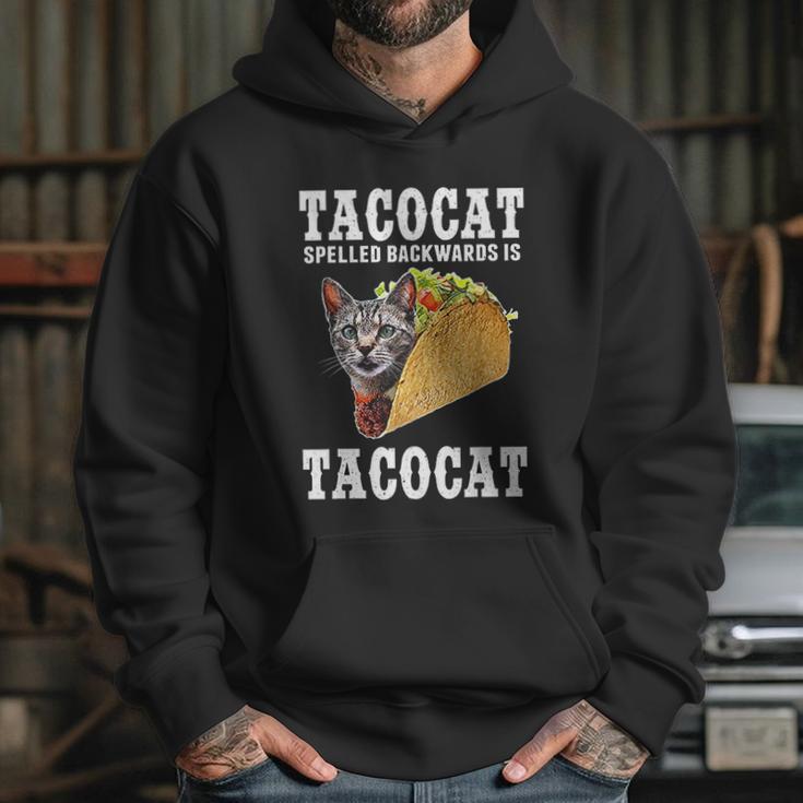 Tacocat Spelled Backwards Is Tacocat Funny Cat Gift Hoodie Gifts for Her