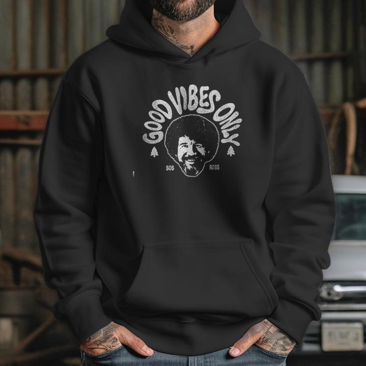 Teelocity Bob Ross Good Vibes Only Hoodie Gifts for Her