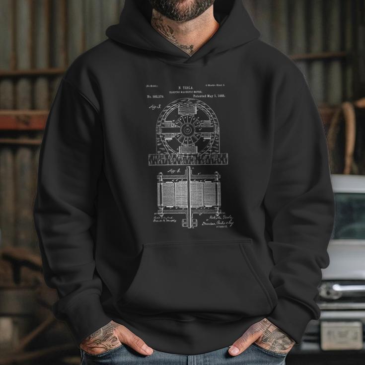 Tesla Electromagnetic Motor Hoodie Gifts for Her