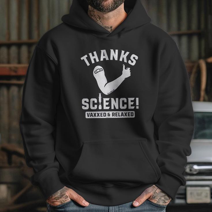 Thanks Science Vaxxed Relaxed Hoodie Gifts for Her