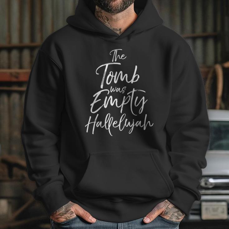 The Tomb Was Empty Hallelujah Cute Easter Praise Hoodie Gifts for Her