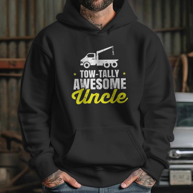 Tow Truck Driver Uncle Towing Car Pun Pickup Wrecker Gift Hoodie Gifts for Her