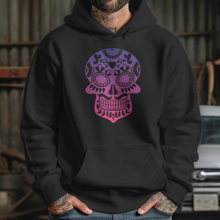 Traditional Day Of The Dead Mexico Calavera Sugar Skull Hoodie Gifts for Her