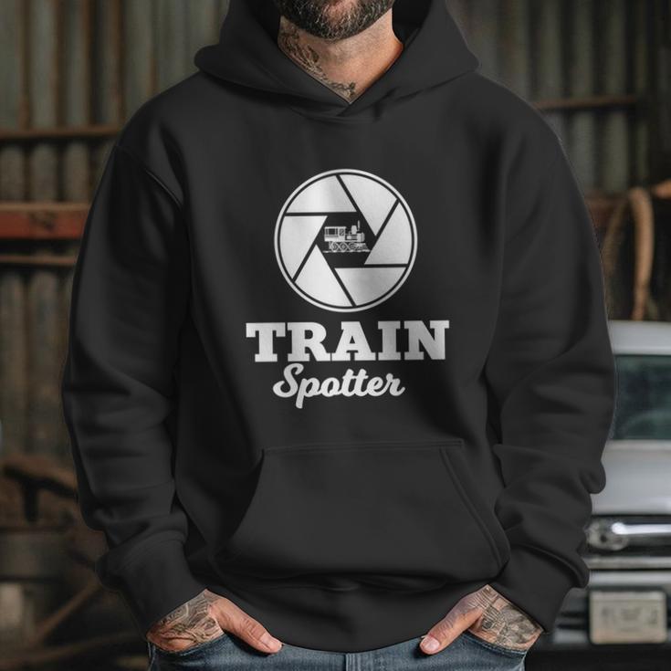 Trainspotter Design Trainspotting With Photo Camera Cool Gift Graphic Design Printed Casual Daily Basic Hoodie Gifts for Her