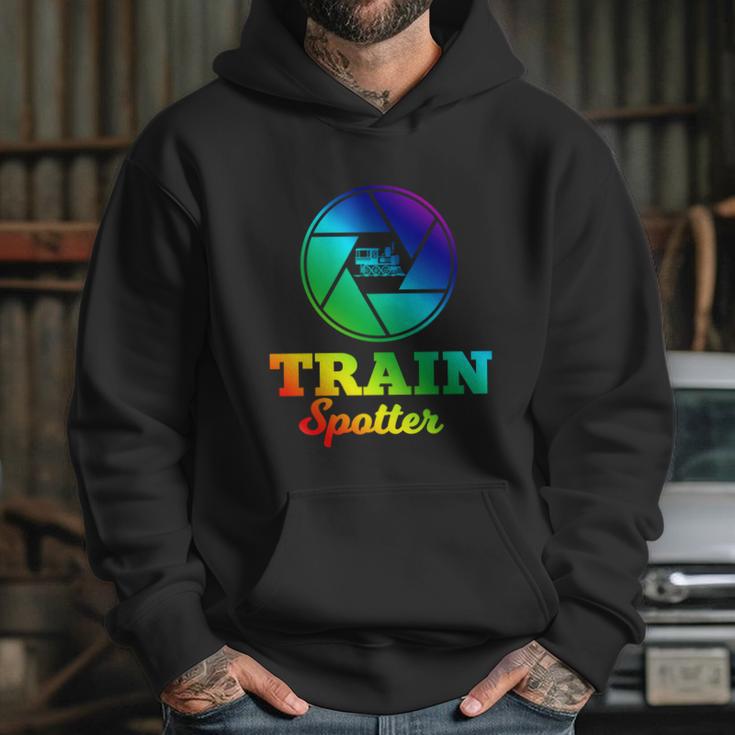 Trainspotter Design Trainspotting With Photo Camera Funny Gift Graphic Design Printed Casual Daily Basic Hoodie Gifts for Her