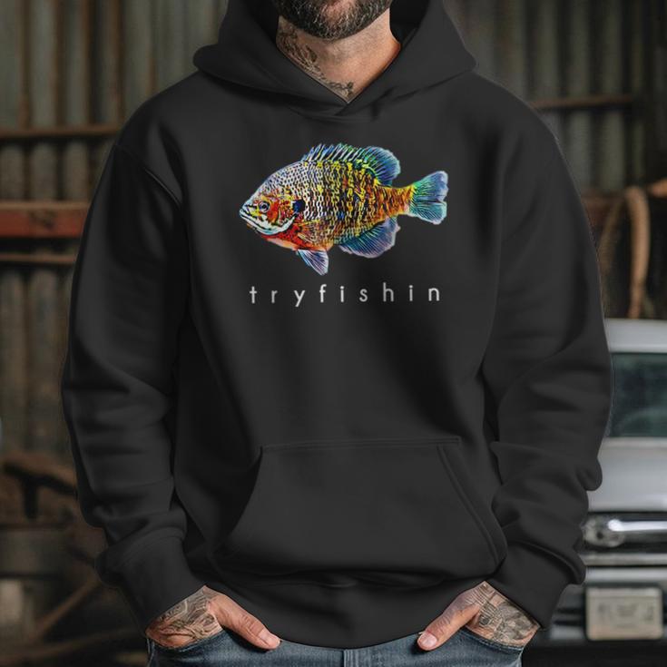 Tryfishin Bluegill Panfish Fishing Hoodie Gifts for Her