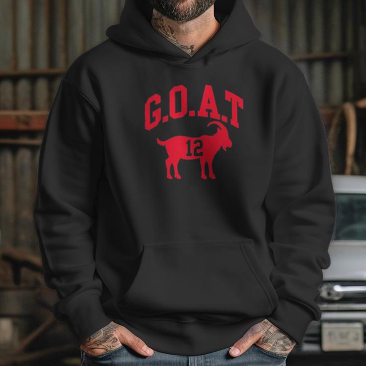 Ugp Campus Apparel Goat Greatest Of All Time New England Football Hoodie Gifts for Her