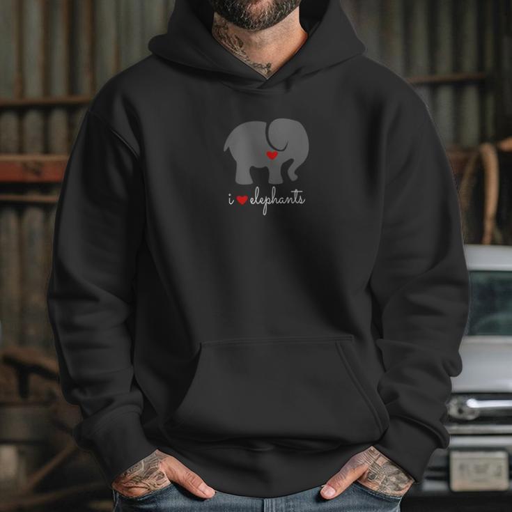 Un Bon Oeuf Designs I Love Elephants Hoodie Gifts for Her