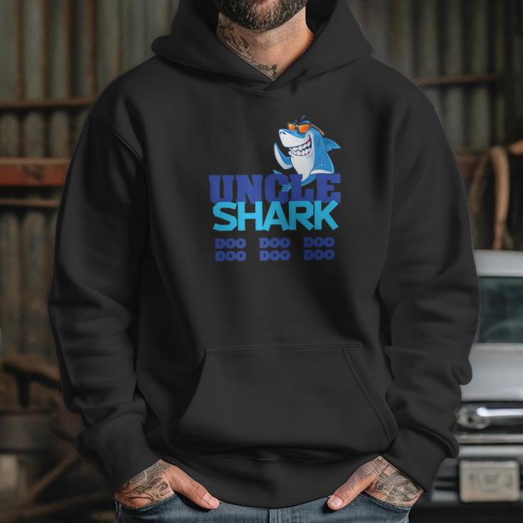 Uncle Shark Doo Doo Doo Hilarous Uncle Gif Hoodie Gifts for Her