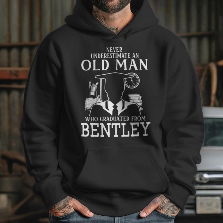 Never Underestimate An Old Man Who Graduated From BentleyShirt Long Sleeve Hoodie Sweatshirt Hoodie Gifts for Her