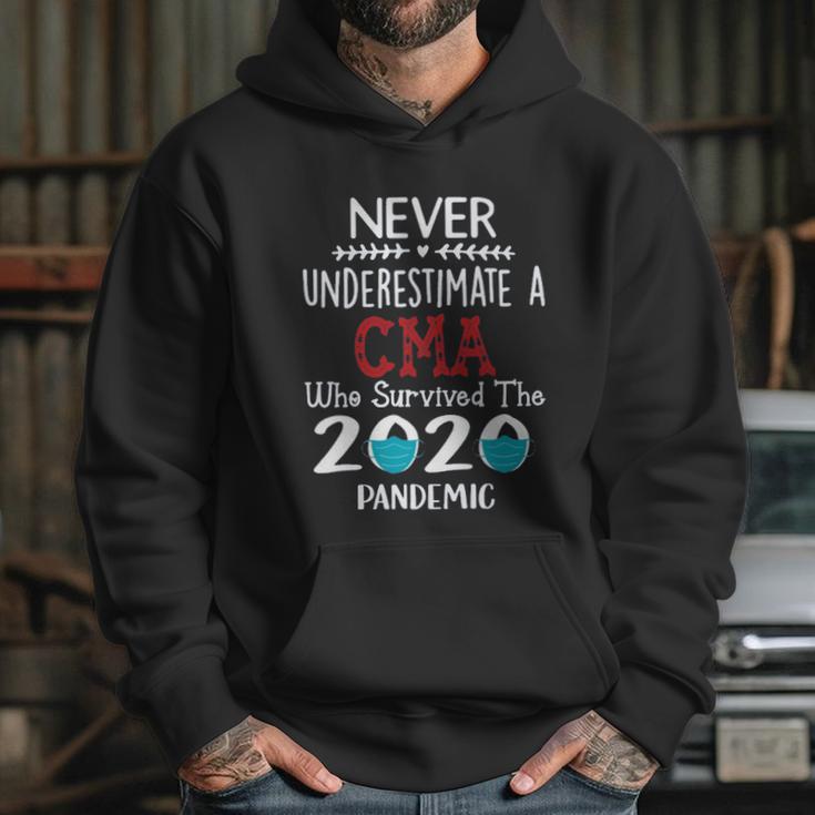 Never Underestimate Who Survived The Pandemic Cma Hoodie Gifts for Her