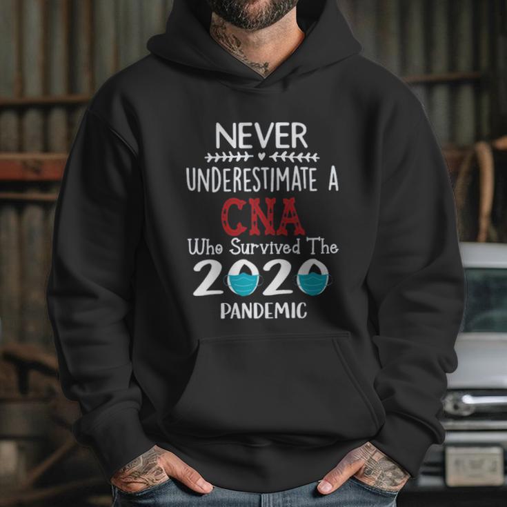 Never Underestimate Who Survived The Pandemic Cna Hoodie Gifts for Her