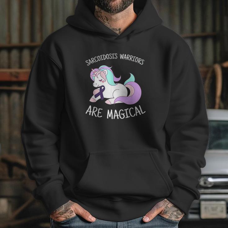 Unicorn Sarcoidosis Awareness Gift Sarcoidosis Warrior Hoodie Gifts for Her