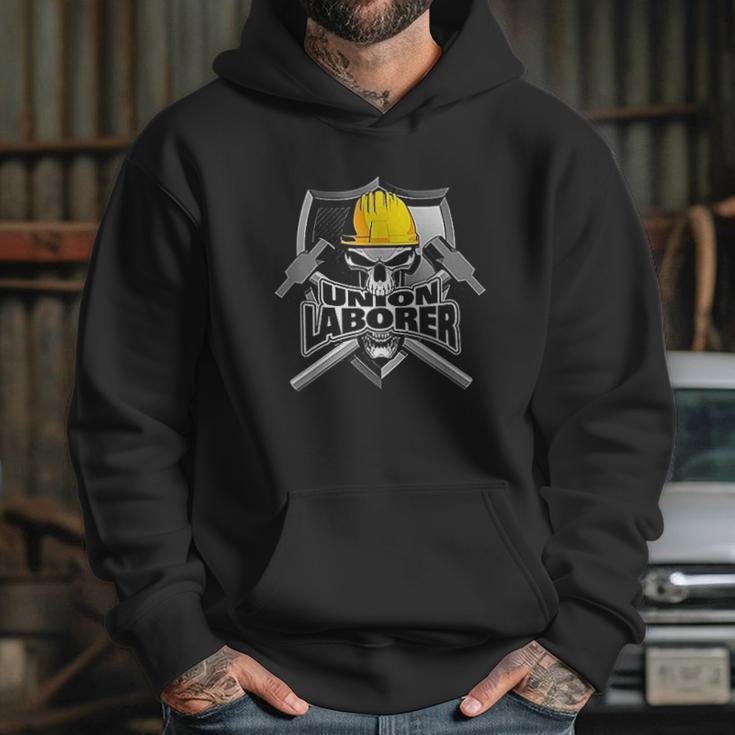 Union Laborer Construction Skull And Sledge Hammers Hoodie Gifts for Her