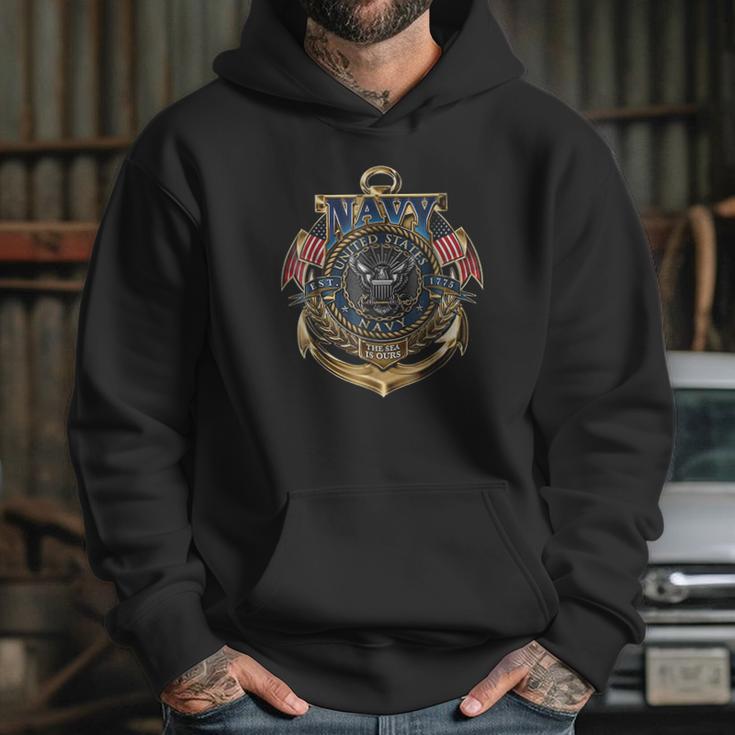 Us Navy Original Usn The Sea Is Ours Navy Gift Hoodie Gifts for Her