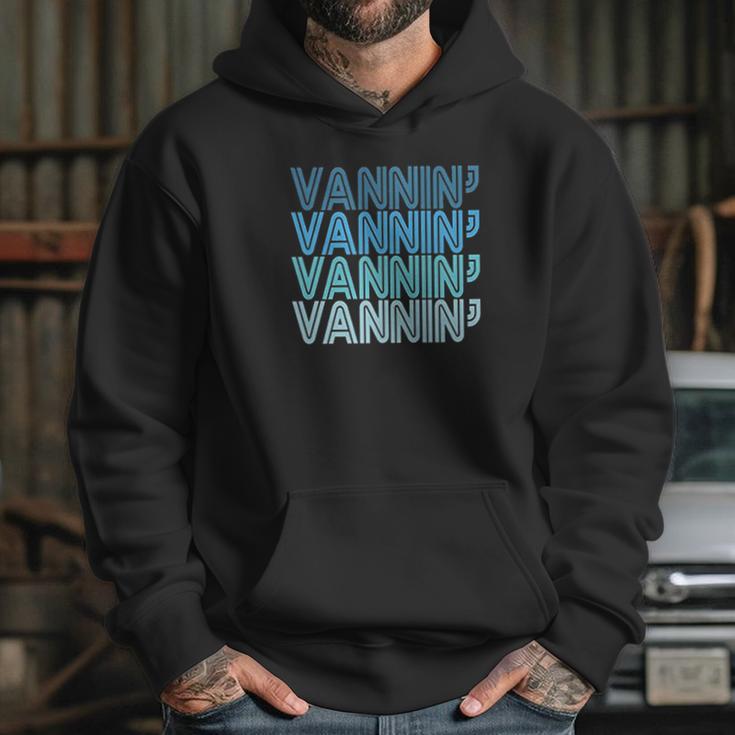 Vannin Retro Blue Vanner Hoodie Gifts for Her