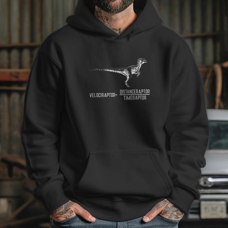 Velociraptor Distanceraptor Timeraptor Funny Physics Hoodie Gifts for Her