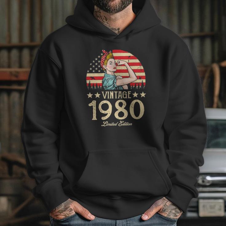 Vintage 1980 Limited Edition 1980 42Nd Birthday 42 Years Old Hoodie Gifts for Her