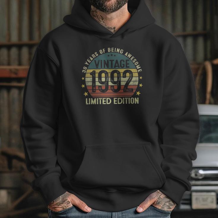 Vintage 1992 30 Years Old Gifts 30Th Birthday Gifts For Men Hoodie Gifts for Her